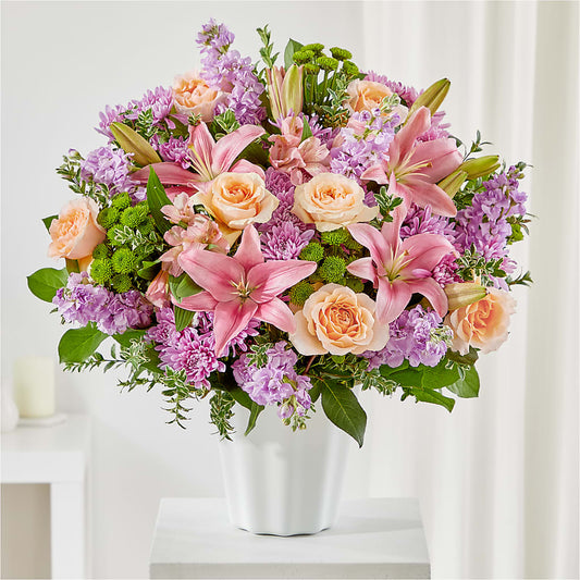 Supportive Embrace Tabletop Basket – Loose Leaf Florist, Austin TX