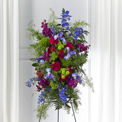 Heavenly Skies Standing Spray –  Loose Leaf Florist, Austin TX