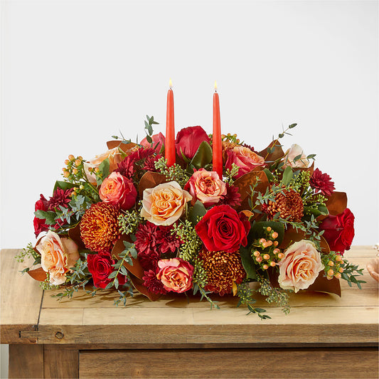 Gather Near Centerpiece –  Loose Leaf Florist, Austin TX